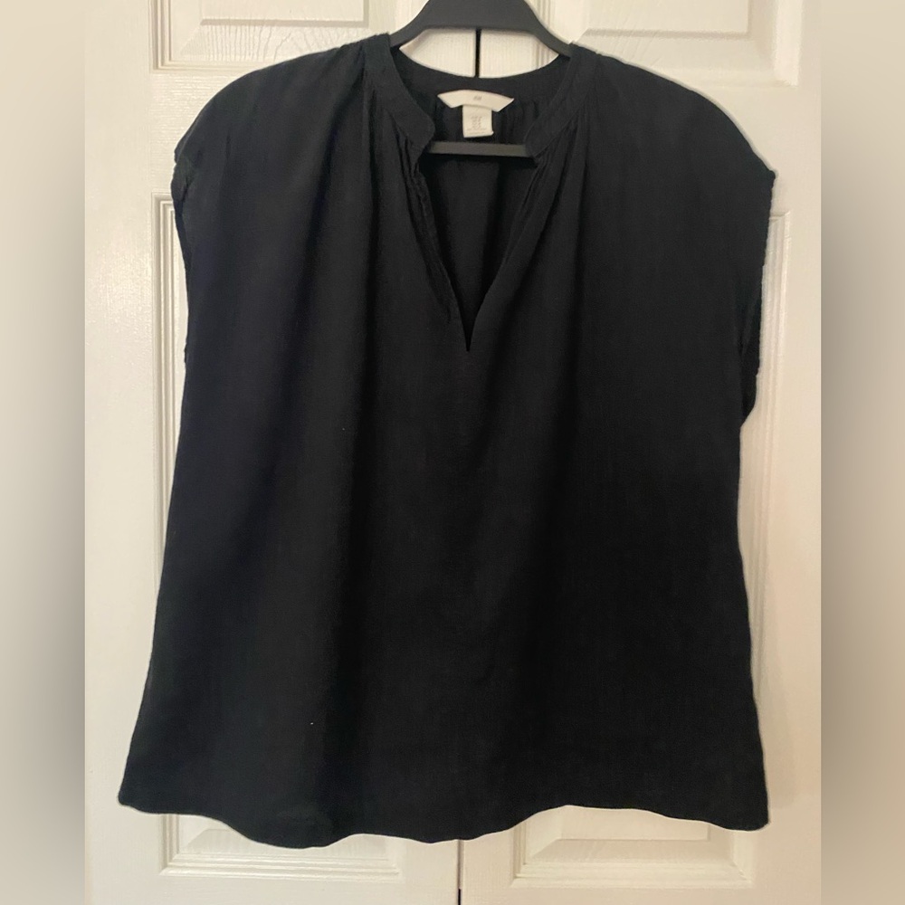 H&M Black Women's Sleeveless Top Medium